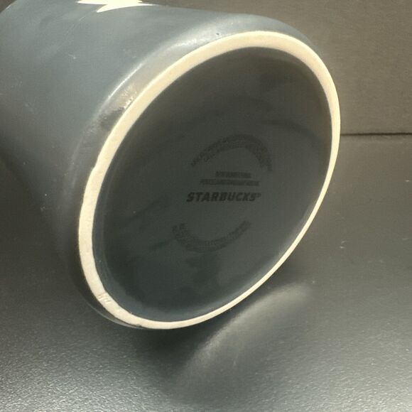 Starbucks 2011 Coffee Mug Etched Face Bone China Kenya Collectors Edition 16 Oz - Picture 5 of 6